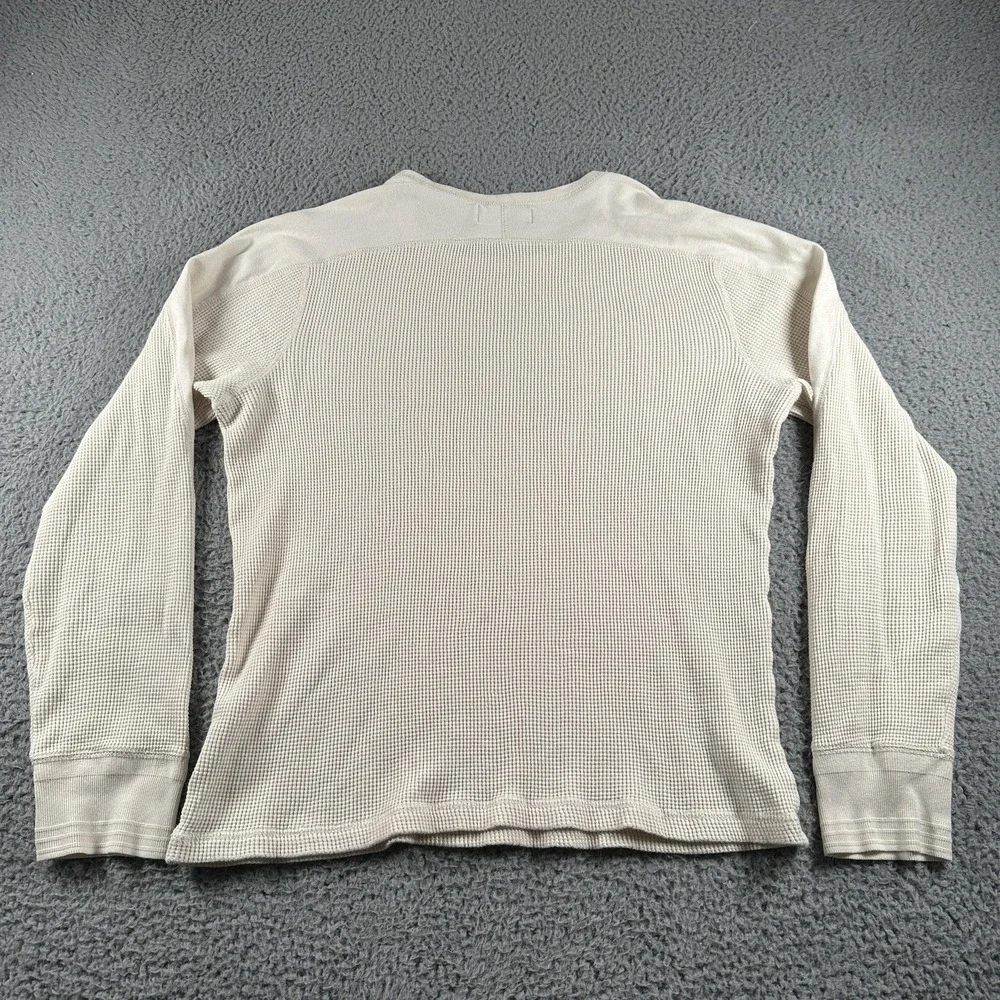 Vtg Polo By Ralph Lauren Shirt Mens XL(M Fits) White Thermal Waffle Knit Logo